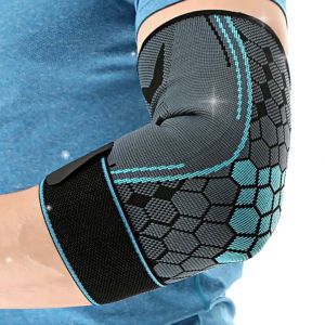 สนับรัดข้อศอก สนับข้อศอก สายรัดข้อศอกข้อศอกข้อศอกปรับ ป้องกันอาการปวดข้อ ข้ออักเสบ ผ้ายืดหยุ่น ระบายอากาศได้ดี