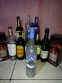 botol bekas minuman keras miras Voodka grey GOOSE botol miras botol minuman. 