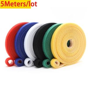 Velcro Kabel Pengikat Kabel Laptop 5M Cable Winder Organizer Velcro Strap Kabel Velcro Strap Ties Nylon Reusable Tape