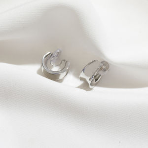 Trendy Geometric Alloy Earring Clip-On No Piercing Required Sweet Cool Small Batch Design Fashionable Ear Cuff Ear Ring Ear Jewelry