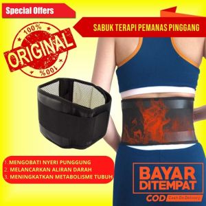 Sabuk Terapi Pinggang Tourmaline Pemanas Pereda Nyeri dan Saraf Kejepit