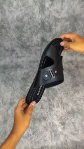 BIGGERI Sandal Kulit Pria Ukuran Besar 44 45 46 47 Jumbo Original Big Size Hitam BG 669