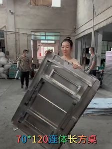 【Stainless Table】Folding Table Heavy Duty Study Table Dining Table Water Proof Fully Assembled