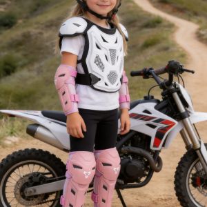 VEMAR | VEMAR Kids Motorcycle Body Armor Knee & Elbow Pads Child Motocross Anti-Fall Off-Road Dirt Bike Protective Gear