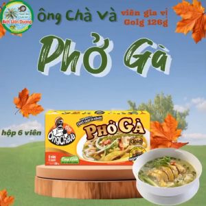 [COMBO 5 HỘP 126GR] VIÊN GIA VỊ PHỞ GÀ GOLD THƯƠNG HIỆU ÔNG CHÀ VÀ
