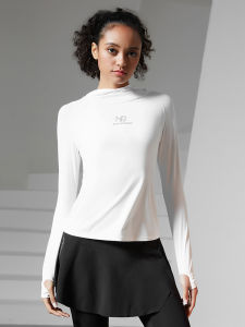 COSLEAF | Long Sleeve High Neck Quick-Dry Elastic Fitted Sports Top
