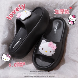 Dép Đế Dày Kitty Dễ Thương Cho Nữ Mùa Hè Ngoài Trời Chống Trượt Chống Mùi Dép Xăng Đan Đế Dày Đế EVA Dép Xăng Đan Đế EVA