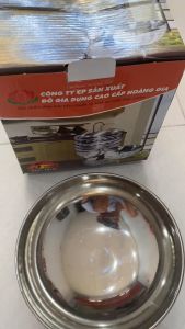 [HCM]Bộ 10 Chén Tô Bát cơm INOX 2 lớp cách nhiệt chống nóng Hoàng Gia mẫu xoắn cỡ 14cm (Bạc)