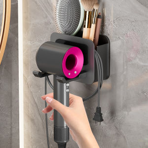 Hair Dryer Rack Punch-Free Bathroom Wall-Mounted Hair Dryer Bracket Bathroom Hair Dryer Storage Rack Rack