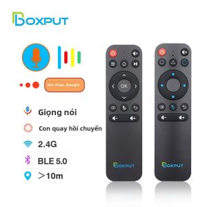 Điều Khiển Từ Xa Không Dây BT BPR1S Plus Tích Hợp Chuột Bay Cảm Biến Chuyển Động Học Hồng Ngoại Hỗ Trợ Android TV Box Và PC Kết Nối BLE 5.0 Và 2.4G