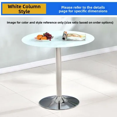 TONGGUMO | Tempered Glass Business Meeting Table Round