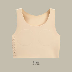 Shockproof Sports Vest Womens Braless Chest Shaping Seamless Nylon Underwear Full Coverage Backless Tank Top All Seasons