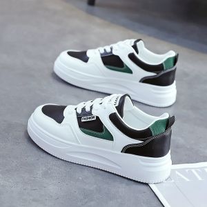 Waterproof Genuine Leather Sneakers Womens Versatile Casual Sports Shoes Anti-slip Spring Autumn Fashionable Flat Footwear
