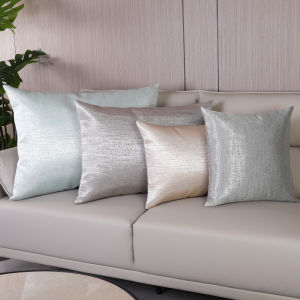 Summer Ice Silk Pillowcase Cool Mat Backrest Pad Cover for Living Room Office Sofa Detachable Washable Luxury Style Square Shape
