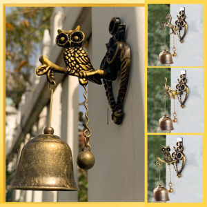 Vintage Horse Elephant Owl Shaped Bell Doorbell Halloween Hanging Door Decor Room Decor