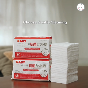 ZÉRA Mom – Suzuran Baby Antibacterial Cut Cotton 120’s | Gentle & Soft for Newborn | Hypoallergenic | Kapas Potong Bayi Anti Bakteria