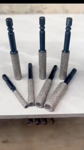 Set 4 Mũi Khoan Gạch Đá Kính Size 6/8/10/12mm - Dụng Cụ Cầm Tay Hình Lục Giác Bằng Gốm Bền Để Khoan Và Mài