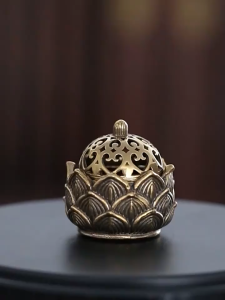 Mini Incense Burner Alloy Vintage Incense Stick Holder Interior Lotus Incense Cone Holder Multifunctional Insenso Stand