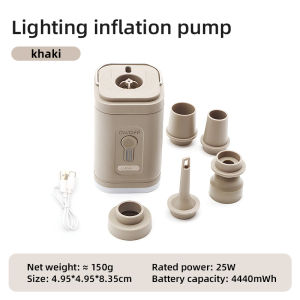 3 in 1 Mini Electric Inflatable Pump with Lights Wireless Air Compressor Inflate Deflate Air Pumps for Hiking Camping Equipment