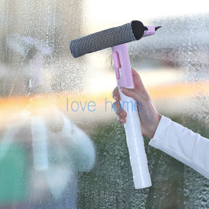 Handle Clean Brush Window Cleaner Double Side Wipe Glass Squeegee With Cleaning Cloth Rubber Wiper K