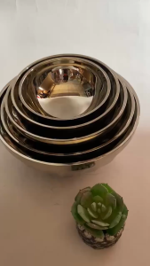 Tô Inox Xoắn 2 Lớp Cách Nhiệt – Tô Đựng Canh Thức Ăn Bền Đẹp Nhiều Size Style Hàn Quốc