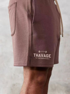 Chris Thavage Barbarian Sports Pure Cotton Fitness Training Squat American Style Loose Breathable Half Length Shorts