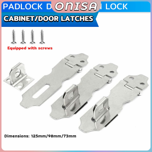 Onisa Safety Hasp Latch Lock Stainless Steel Cabinet/Door Latches with Screws