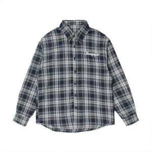 Áo Sơ Mi Kẻ Caro Cổ Bẻ Dài Tay Mùa Xuân Thu Phong Cách Nhật Bản Cổ Điển Cho Nam Áo Khoác Ngoài Thường Ngày Thời Trang