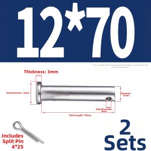 BAIRUITE | 304 Stainless Steel Cylindrical Pin with Flat Head and Hole