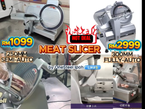 ONESTEEL MEAT SLICER SEMI & FULL AUTO HEAVY DUTY/MESIN PEMOTONG PENGHIRIS DAGING SAYUR FROZEN MEAT 自动火锅冻肉蔬菜切片机 MACHINE