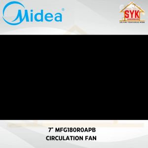 SYK Midea 7 Inch MFG180R0APB Air Circulation Fan Electric Fan Home Appliances Kipas Angin Berdiri Elektrik