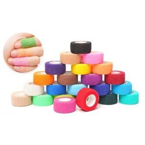 2.5cmX4m Sports Finger Bandage Elastic Self-Adhesive Athletic Tape Elastoplast Fit for Kinesio Support Children Pet Protection