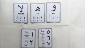 Flashcard untuk Usia Emas Kartu Balita Mengenal Huruf & Angka Hijaiyah