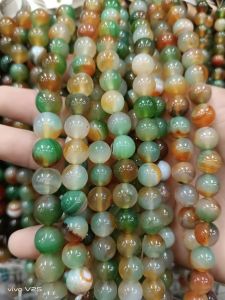 Light Green Agate Stone Natural Stone perfect for 24 karat Gold plated piyao.