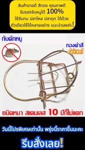 10 ปีก็ไม่แตก กับดักหนู กับเวียดนาม กับลาว 6นิ้วชนิดหนา สเตนเลส สีทอง กับดักหนูโมดิฟาย