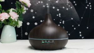 เครื่องทำความชื้น Aroma Diffuser เครื่องฟอกอากาศ เครื่องพ่นไอน้ำอโรม่า เพิ่มความชื้นในอากาศ พร้อมไฟ LED 7 สี