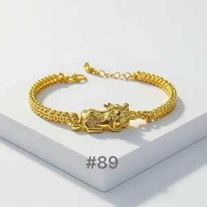 ZIHANG JEWELRY 24K Gold plated high quality piyao lucky charm pixiu bracelet for women