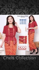 Atasan Kebaya Kutubaru Wanita Modern Cantik Lengan Pendek Bordir Mewah Kekinian | Kabaya Wisuda Kutu Baru Kondangan Akad Nikah Elegan Terbaru Franda