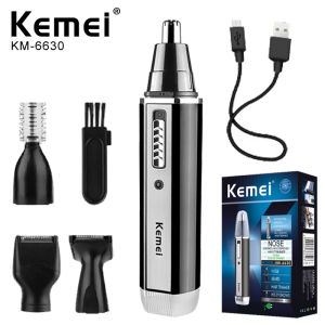 Kemei-6630 Nose Hair Trimmer For Nose Ear Cleaner Rechargeable Nose Trimmer Beard Trimer For Men Shaver Eyebrow Grooming Set