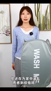 Mesh Pop Up Laundry Hamper with Wide Opening Breathable Collapsible Space-Saving Laundry Basket for Dorm Travel Bathroom