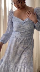 Hey Candy Noelle Blue Toile De Jouy Dress (limited edition)