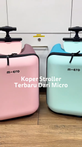 Micro Luggage Eazy All Rounder Pink and Blue - Koper Multifungsi Travelling & Belanja dengan Anak Warna Pink dan Biru