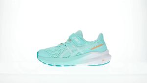 ASICS Kids GT-1000 13 Pre-School Running Shoes in Illuminate Mint/White