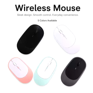 【SG LOCAL | READY STOCK】Rechargeable Wireless Mouse Dual-Mode 2.4G + Bluetooth – USB-C – Silent Click - Compact Design