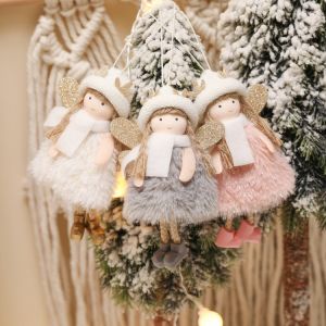 Món quà giáng sinh cô gái thiên thần trang trí-Búp bê treo Cổ Tích sang trọng tinh tế cho Cây giáng sinh vòng hoa & cửa sổ phải có