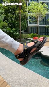 Neckermann Mens Outpacer Jet Lightweight Sports Sandals / Sandal Sport / Outdoor - Black