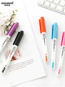 Monami Fine Tip Decorative Marker Multifunctional Metal Graffiti Drawing Colorful Fluorescent Marking Pen Business Supplies