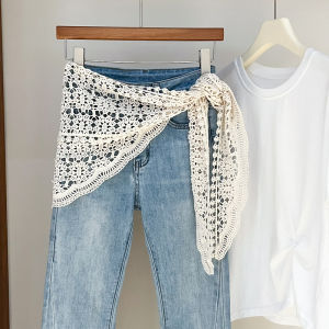 XUANXUAN | Lace Knit Womens Triangle Shawl Lightweight