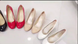 College student professional etiquette high heels female stiletto flight attendant with formal wear graduation interview black work shoes