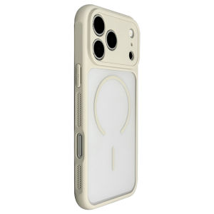 MENGKE.CASE | Matte Antique White Magnetic Full Coverage Anti-Fingerprint Phone Case